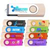16GB 25PCS Custom Personalized USB 2.0 Flash Drive, Bulk Customize Thumb Drives, Engraved Memory Sticks, Printed/Engraved Your Logo & Text on Double-Sided for School/Company view 1
