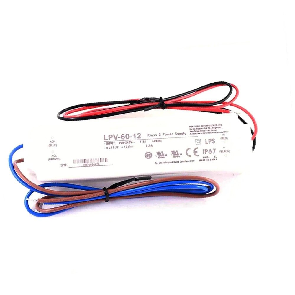 LPV-60-12 * 32 12V 5A 60W IP67 Waterproof Switching Power Supply for LED Lighting and Industrial Equipment (32)