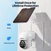 FOSSENXE Solar Security Cameras Wireless Outdoor, 4 Cam-Kit, Solar-Powered, 2K Cameras for Home Security System, 360 Pan & Tilt, Color Night Vision, Motion Detection, 64GB Memory Card, No Monthly Fee view 3