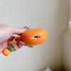 3D Fruit Case Compatible for AirPods1/2/3/4/AirPods Pro with Pendant Keychain, Kiwi Banana Orange Dragon Fruit Headphone Case for AirPods, Shockproof AirPods Cover (Airpods 3,Orange) view 4