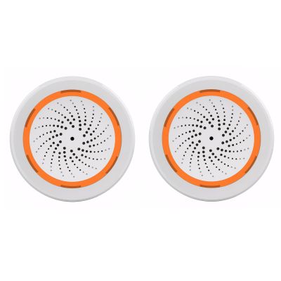 Mengshen 2 Pack WiFi Wireless Security Alarm Instant Phone AlertsTuya App Control No Hub Required Compatible with Smart Life/Tuya/Alexa/Google Assistant