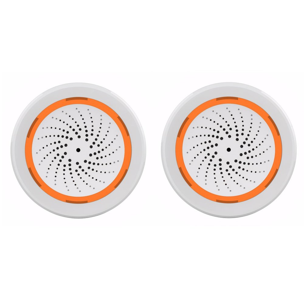 Mengshen 2 Pack WiFi Wireless Security Alarm Instant Phone AlertsTuya App Control No Hub Required Compatible with Smart Life/Tuya/Alexa/Google Assistant