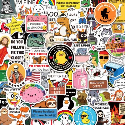 200PCS Funny Meme Stickers for Adults, Hilarious Stickers for Laptop Hard Hat Helmet Bumper, Humor Decals for Teens Boys Tool Box Skateboard