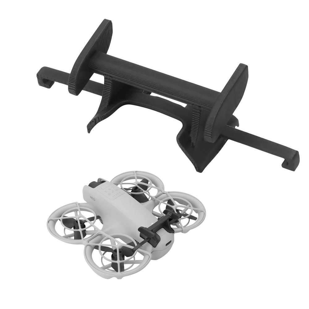 Wtohoby Flight Tail Fin for DJI NEO Drone, Quick Release Light Weight 2.6g Reduced Drag and Airflow Stabilization Improve Flight Stability Camera Drone Quadcopter Decorative Accessories (Black)