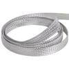 1pc Tinned Plating Copper Braided Sleeve, Expandable Metal Sheath Screening Audio Signal Cable Shield Wire 1m(Silver,8mm) view 3