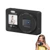 Bewinner 4K Digital Camera for Photography, 48MP Vlogging Camera with 1.3" Front 2.4" Rear Dual Screens, 18X Zoom Autofocus Compact Travel Cameras for Beginner (Black) view 1