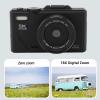 YUEHISY 5K Digital Camera, HD 75MP Autofocus Retro Mirrorless Camera with 18X Digital Zoom, 3 Inch 180 Flip Screen, Anti Shake, for Travel Photography (Black) view 4