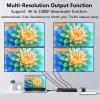 4K@60Hz 1x4 HDMI Splitter 4:4:4,18 Gbps,4 Port Powered HDMI 2.0 Splitter1 in 4 Out Support Auto Down Scaler, 4K 1080P Sync, HDR10,3D, Only Duplication/Mirror Screens (Not Extend) for HDTV/PS5 view 3