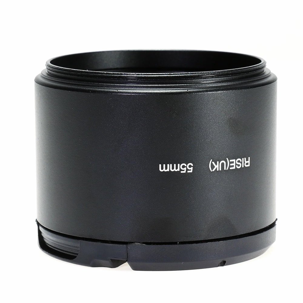 49/52/55/58/62/67/72/77mm Lens Hood Metal Telephoto Tele-Lens Long Focus Filter Thread Camera Metal Screw Hood Accessories(55mm)