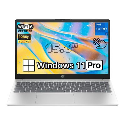 HP 15.6 Touchscreen Laptop Computer, Intel 13th i7 1355U (Up to 5.0GHz), Windows 11 Pro, 16GB RAM, 1TB SSD, Wi-Fi 6, FHD Display, Privacy HD Camera, Stereo Speaker, Copilot Key, W/REDRAGON Mouse