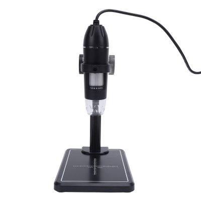 LAISANIM Digital Microscope 1600X with USB Camera - Portable Design, 8 LED Lights, Stable Stand for Gemstone Inspection and PCB Repair