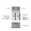 DC SPD Surge Protective Device 600V 1000V 2P 20KA 40KA 60KA Voltage Protector Solar PV Photovoltaic Arrester(40KA,DC 600V) view 3