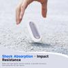 Tedubax Silicone Case for PLAUD NotePin AI Voice Recorder Accessories and Lanyard - White view 3