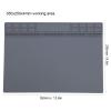 Silicone Heat Repair MAT Computer Phone Solder Station Tools for Maintenance Workbench (Gray) view 4