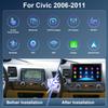 10inch Car Stereo Radio Car-Play GPS Navigation Compatible for Honda Civic 2006-2011 Android 14 with Wireless CarPlay Radio with Android Auto Support GPS Navigation 2 + 32GB view 2