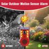 ChunHee Solar Outdoor Motion Sensor Alarm 3 Working Mode Motion Activated Alarm 120dB Loud Sound Noise Maker IP65 Waterproof Motion Detector with Strobe Light for Yard Farm Garden (2PC) view 2