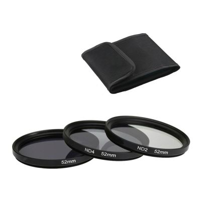 3 in 1 Gray ND2 ND4 ND8 Lens Filter Kit Set 49mm 52mm 55mm 58mm 62mm 67mm 72mm 77mm for Canon for Nikon for Sony for pentax Camera(77mm)