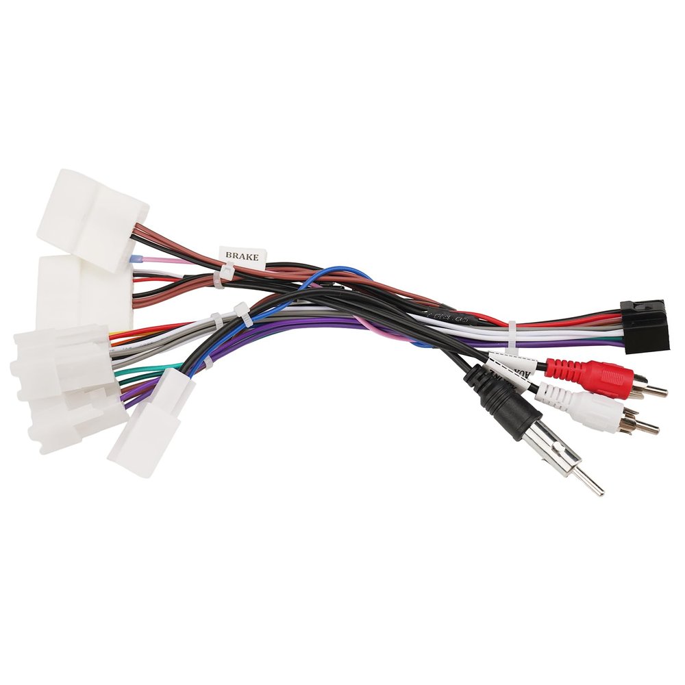 16PIN Car aftermarket Radio Wiring Harness for Toyota Tacoma 2005-2015 Car Stereo Wire Harness Power Cable Support Android Head Unit Steering Wheel Control