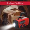 Portable Emergency Weather Radio Versatile Design Hand-Held Comfort Super Bright Durable and Waterproof Maximizing Visibility Red view 3