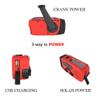 Portable Emergency Weather Radio Versatile Design Hand-Held Comfort Super Bright Durable and Waterproof Maximizing Visibility Red view 4