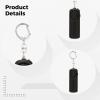 130 Db Personal Safety Alarm With Led Light, Abs, Portable Keychain Design, Ideal For Black Emergency Situations view 4