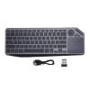 ciciglow Wireless Touch Keyboard, Multi Device Support, Rechargable TV Keyboard, 7 Color Backlight, with Touchpad, 2.4G Bluetooth Dual Mode, for Laptop Tablet view 1