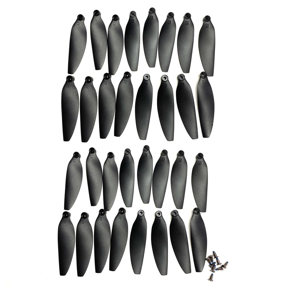 Universal LSRC S8S RC Drone Quadcopter Prop Parts LS-S8S Propeller Impeller Maple Leaf Accessories(32p Black)