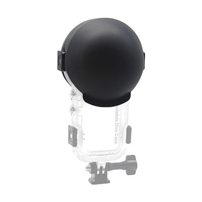 BGNing Compatible with Insta360X5 Sports Camera, Invisible Waterproof Protective Cover, Panoramic Sports Camera Dive Case Silicone (Black)