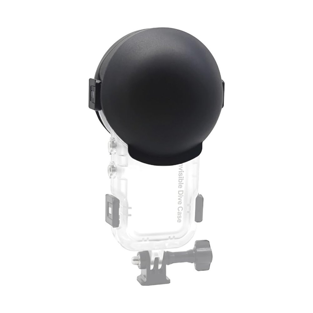 BGNing Compatible with Insta360X5 Sports Camera, Invisible Waterproof Protective Cover, Panoramic Sports Camera Dive Case Silicone (Black)
