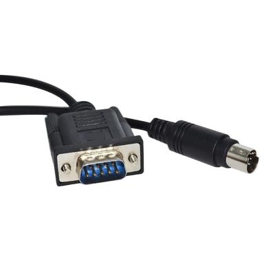 bodateng D-SUB 9pin DB9 to din 8pin MD8 Male Adapter RS422 PLC Programming Cable for PLC to HMI kable(3m,DB9 Male-MD8)