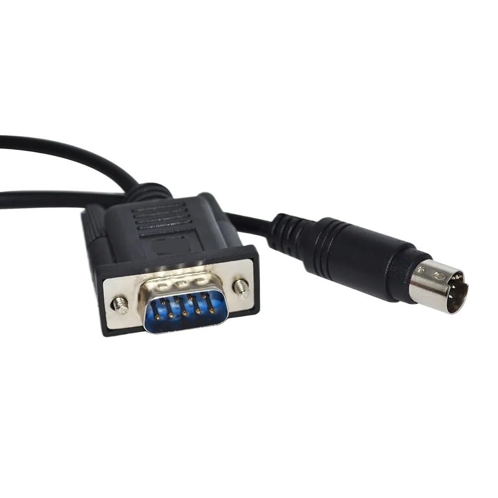 bodateng D-SUB 9pin DB9 to din 8pin MD8 Male Adapter RS422 PLC Programming Cable for PLC to HMI kable(3m,DB9 Male-MD8)