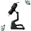 DOITOOL Digital Magnifying Glass USB Handheld Microscope Led Light Magnifier for Jade Coins Jewelry view 4