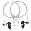 NUOBESTY 2Sets Laptop Lock Keyed Cable Lock Security Cable Lock for Notebook with Rotatable Design Flexible and Durable for Fixed Structures view 1