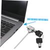 NUOBESTY 2Sets Laptop Lock Keyed Cable Lock Security Cable Lock for Notebook with Rotatable Design Flexible and Durable for Fixed Structures view 4