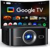 1500 ANSI Official Licensed Google TV Smart Projector, HAPPRUN 4K Full HD Home Theater with Auto Focus, Dolby Sound, Wi-Fi Bluetooth, Built-in Apps, Compatible with Phone & PC, Indoor & Outdoor Use view 1