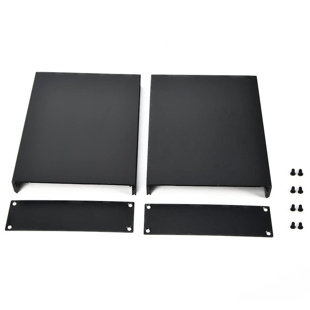 Aluminum Project Box 33x114x150mm | Die - Cast Enclosure for PCB/Instruments/Electronics | Heat Dissipation & Transmission Shielding | Black Oxidation Finish