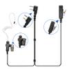 biemotwoway 2-Wire Push-to-Talk Surveillance Earpiece for IC-F3001 F3002 F3003 F4011 V80 Radio - Black Covert Headset w/Clear Acoustic Tube & Quick-Disconnect (Compatible w/ 40+ Models) view 2