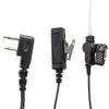 biemotwoway 2-Wire Push-to-Talk Surveillance Earpiece for IC-F3001 F3002 F3003 F4011 V80 Radio - Black Covert Headset w/Clear Acoustic Tube & Quick-Disconnect (Compatible w/ 40+ Models) view 4