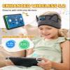 Kids Headband Headphones-Toddler Wireless Bluetooth Headphones with Safe Volume, Wired 3.5mm Jack, Adjustable Sleep Headband-for School/Airplane Travel/Tablet/Kindle, with Travel Bag - Boys & Girls view 3