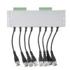 8 Channel BNC to UTP Twisted Pair Cable Transceiver Adapter HD Video Signal Converter Passive Balanced Transmission Support 1080P CCTV Camera System view 2