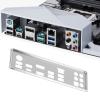 Briny River 1Pc Computer Case Baffle IO Baffle Compatible with ASUS Prime Z390-A Silver view 3