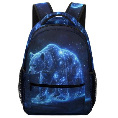Bear Backpack Lightweight Travel Laptop Backpack Computer Bag with 1 Front Pocket