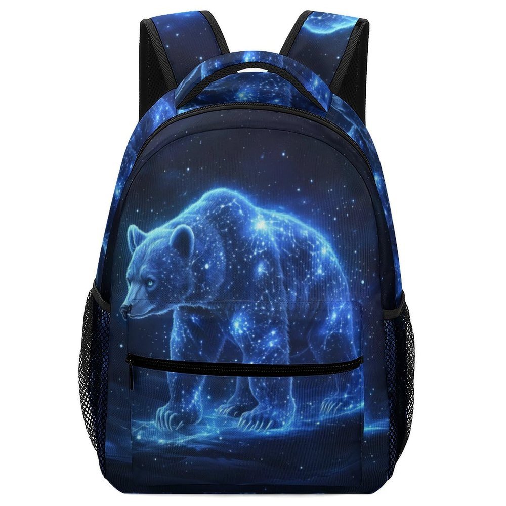 Bear Backpack Lightweight Travel Laptop Backpack Computer Bag with 1 Front Pocket
