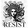 3 Pcs Resist Sticker Feminist Witchy Political Vinyl Decal for Womens Rights, Social Justice, Dark Aesthetic, Greek Mythology Art Activist Gift for Water Bottle, Laptop, Car, Phone Case 3 Inches view 1