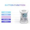 ALSEYE FC-01 Cylinder Acrylic Gaming PC Case - 360 Panoramic View, 165mm CPU Cooler Height, Micro ATX/ITX Tower with Unique Fish Tank Design (White) view 4