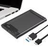 2.5 Inch Clear USB Hard Drive Enclosure | Portable External SSD Case for Data Storage view 2