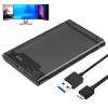 2.5 Inch Clear USB Hard Drive Enclosure | Portable External SSD Case for Data Storage view 3
