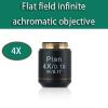 1pc 4X 10X 40X 100X 195 Infinity Plan Objective Lens RMS 20.2mm Interface Achromatic Objectives Lens for Biological Microscope(4X) view 2