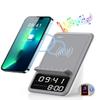 AFK Wireless Charging Station with Bluetooth Speaker and Alarm Clock,Wireless Charger Compatible with iPhone,Android Phones (Gray-White) view 1