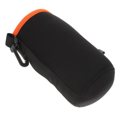 NUOBESTY DSLR Camera Lens Storage Bag Thickened Waterproof Pouch for 1-2cm Size Suitable for Outdoor Use Compatible DSLR Models Black